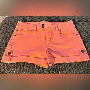 Life in Progress High Waist Peach Shorts, Size 29w